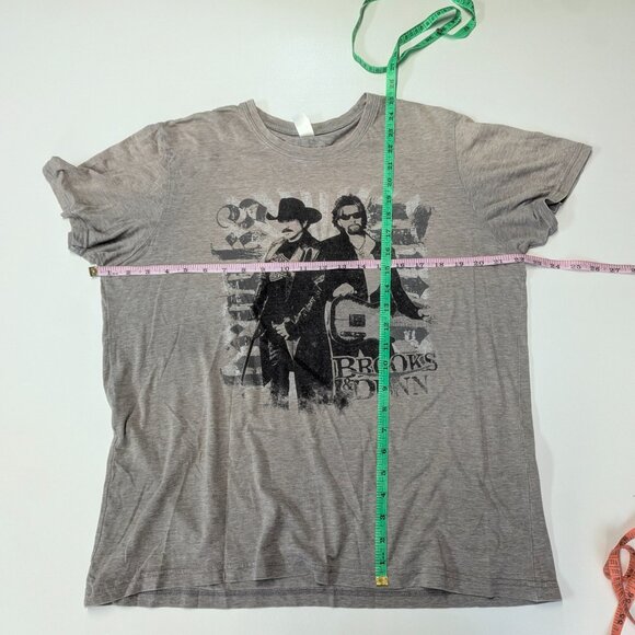 Brooks & Dunn Tour 2007 Gray Tee Size XL PRE-VINTAGE Honest! All my stuff is! :) - Picture 5 of 8